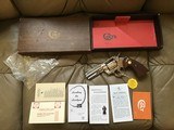 COLT PYTHON 357 MAGNUM 4” BRIGHT NICKEL, MFG. 1968, NEW UNFIRED IN THE BOX, WITH OWNERS MANUAL, HANG TAG, COLT LETTER ETC. - 1 of 10