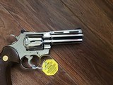 COLT PYTHON 357 MAGNUM 4” BRIGHT NICKEL, MFG. 1968, NEW UNFIRED IN THE BOX, WITH OWNERS MANUAL, HANG TAG, COLT LETTER ETC. - 6 of 10