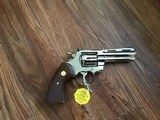 COLT PYTHON 357 MAGNUM 4” BRIGHT NICKEL, MFG. 1968, NEW UNFIRED IN THE BOX, WITH OWNERS MANUAL, HANG TAG, COLT LETTER ETC. - 5 of 10