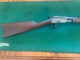 MARLIN 25-S, PUMP, 22 SHORT, ALSO SHOOTS CB CAPS, 23” BARREL, MFG. 1909 TO 1910, FINE WORKING COND. - 2 of 5