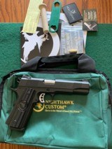 NIGHTHAWK GRP, 45 ACP NEW UNFIRED IN THE CASE WITH TOOLS, OWNERS MANUAL, ETC. - 1 of 5