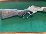MARLIN 1895 SBL, 45-70 CAL, LARGE LOOP, STAINLESS,
18” BARREL, BLACK/GRAY LAMINATE STOCK, COMES WITH SCOPE MOUNT, LIKE NEW IN THE BOX - 3 of 5