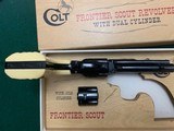 COLT FRONTIER SCOUT 22 LR. & 22 MAGNUM, CYLINDERS, 4 3/4” BARREL, NEW IN THE BOX - 4 of 5