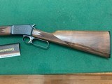 BROWNING BL- 22 GRADE 2 DELUXE HIGH GLOSS CHECKERED WALNUT, MADE IN 1999, NEW IN THE BOX WITH OWNERS MANUAL - 2 of 5