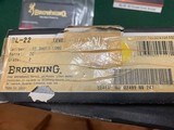 BROWNING BL- 22 GRADE 2 DELUXE HIGH GLOSS CHECKERED WALNUT, MADE IN 1999, NEW IN THE BOX WITH OWNERS MANUAL - 5 of 5
