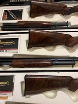 BROWNING M-42 & M-12 GRADE 5, 3 GUN SET, 410, 28, 20 GA. 410 GA. & 28 GA. HAVE MATCHING SERIAL NUMBERS, ALL NEW IN BOXES WITH OWNERS MANUALS, ETC. - 5 of 6