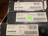 BROWNING M-42 & M-12 GRADE 5, 3 GUN SET, 410, 28, 20 GA. 410 GA. & 28 GA. HAVE MATCHING SERIAL NUMBERS, ALL NEW IN BOXES WITH OWNERS MANUALS, ETC. - 6 of 6