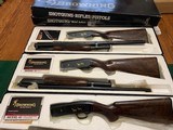 BROWNING M-42 & M-12 GRADE 5, 3 GUN SET, 410, 28, 20 GA. 410 GA. & 28 GA. HAVE MATCHING SERIAL NUMBERS, ALL NEW IN BOXES WITH OWNERS MANUALS, ETC. - 1 of 6