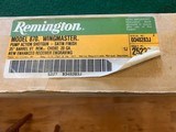REMINGTON 870 WINGMASTER 28 GA. ENGRAVED ENHANCED RECEIVER, 25” REM CHOKE, VENT RIB, NEW IN THE BOX WITH OWNERS MANUAL, CHOKE TUBES & WRENCH - 5 of 5