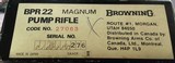 BROWNING BPR GRADE 2, 22 MAGNUM, NEW UNFIRED IN THE BOX WITH OWNERS MANUAL, VERY RARE GUN - 11 of 11