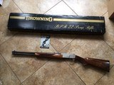 BROWNING BPR GRADE 2, 22 MAGNUM, NEW UNFIRED IN THE BOX WITH OWNERS MANUAL, VERY RARE GUN