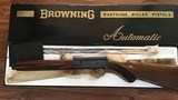 BELGIUM BROWNING A-5 SWEET-16, MFG. 1962, 26” IMPROVED CYLINDER VENT RIB, ROUNND KNOB, NEW UNFIRED IN THE BOX WITH OWNERS MANUAL IN THE BLACK ENVELOPE - 1 of 8