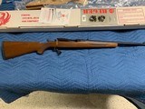 RUGER 77/44, 44 MAGNUM, WALNUT WOOD, SN. 102, NEW IN THE BOX WITH RINGS & OWNERS MANUAL