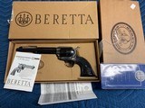 BERETTA STAMPEDE 44-40 CAL. 7 1/2” BARREL BLUE & CASE COLOR FRAME, NEW IN THE BOX WITH OWNERS MANUAL - 3 of 4