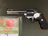 COLT ANACONDA FIRST EDITION SERIAL #33, 44 MAGNUM, 6” BRIGHT STAINLESS, COMES IN FACTORY ALUMINUMHARDCASE WITH OWNERS MANUAL ETC . - 2 of 6