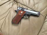 SOLD——SMITH & WESSON 39-2, 9MM, LIKE NEW IN THE BOX, WITH OWNERS MANUAL, CLEANING TOOLS IN THE PLASTIC &OIL PAPER - 2 of 4