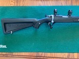 SOLD—-RUGER 77, 17 HMR. CAL. BOAT PADDLE STOCK WITH RINGS 99% COND. - 3 of 5