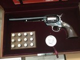 COLT COLONEL SAMUEL COLT SESQUICENTENNIAL 1914-1964, SINGLE ACTION ARMY 7 1/2” BARREL, 2ND GENERATION SINGLE ACTION COLT, NEW IN PRESENTATION BOX - 3 of 7