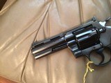 COLT PYTHON 357 MAGNUM, 4” BLUE, MFG. 1966, NEW UNFIRED IN THE BOX WITH OWNERS MANUAL, HANG TAG, COLT LETTER, ETC. - 4 of 6