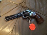 COLT PYTHON “ELITE” 357 MAGNUM, 6” ROYAL BLUE, NEW UNFIRED, UNTURNED IN THE BOX WITH OWNERS MANUAL, HANG TAG, COLT LETTER, ETC. - 3 of 4