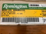 REMINGTON 870 WINGMASTER 410 GA., 25” MOD., VENT RIB, NEW UNFIRED IN THE BOX WITH OWNERS MANUAL, ETC. - 5 of 5