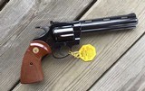 COLT DIAMONDBACK.22 LR. 6” BLUE, NEW IN THE BOX WITH OWNERS MANUAL, HANG TAG, COLT LETTTER, ETC. - 2 of 4