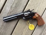 COLT DIAMONDBACK.22 LR. 6” BLUE, NEW IN THE BOX WITH OWNERS MANUAL, HANG TAG, COLT LETTTER, ETC. - 3 of 4