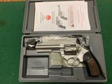 RUGER SP101, 327 FED MAG. CAL., 4” STAINLESS, LIKE NEW IN THE BOX WITH OWNERS MANUAL - 1 of 5