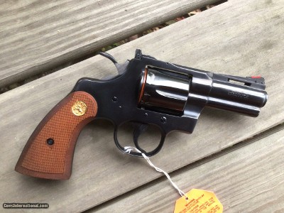 COLT PYTHON 357 MAGNUM, 3” BARREL, MFG. 1982, WILL LETTER, APPEARS UNFIRED, IN THE BOX WITH OWNERS MANUAL, HANG TAG & COLT LETTER - Image 2 of 3