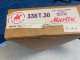 MARLIN 336T, 30-30 CAL., 20” BARREL, MFG. 1977, NEW UNFIRED IN THE BOX - 5 of 5