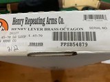 HENRY GOLDEN BIG BOY 45-70 CAL. OCTAGON, NEW IN THE BOX WITH OWNERS MANUAL - 5 of 5