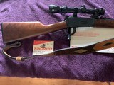 WINCHESTER 94AE, 44 MAGNUM, SADDLE RING TRAPPER 16” BARREL WITH TASCO 1.5X-5X VARIABLE SCOPE, WALNUT WOOD, 99% COND. - 3 of 5