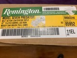 REMINGTON MODEL 7 PREDATOR 223 CAL. 22” FLUTED BARREL, MOSSY OAK “ BRUSH” CAMO, NEW IN THE BOX - 5 of 5