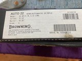 BROWNING SA-22, 22 LR., GRADE VI, NEW IN THE BOX - 5 of 5