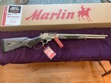 MARLIN 1895, 45-70 CAL., HIGH POLISHED STAINLESS, 18” THREADED BARREL, NEW IN THE BOX