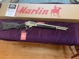 MARLIN 1895 45-70 CAL, TRAPPER 16” THREADED BARREL, HIGH POLISHED STAINLESS, NEW UNFIRED IN THE BOX