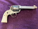 SOLD———RUGER VAQUERO BODLEY NEW MODEL 357 MAGNUM, 5 1/2” BARREL, GLOSS FINISH, LIKE NEW IN THE BOX - 2 of 5