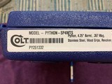 COLT PYTHON,
357 MAGNUM, NEW MODEL, 4 1/4” BARREL, NEW UNFIRED IN THE BOX - 4 of 4