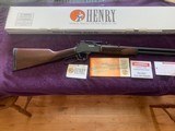 HENRY BIG BOY, “STEEL” 357 MAGNUM, 20” BARREL, WITH SCOPE MOUNT, AS NEW IN THE BOX - 1 of 5