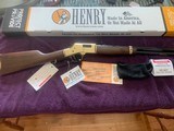 HENRY BIG BOY “GOLDEN BOY” 44 MAGNUM, 20” OCTAGON BARREL, NEW UNFIRED IN THE BOX - 1 of 5