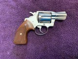 COLT COBRA 38 SPC., 2” BRIGHT NICKEL, SERIAL NO. H78171, LIKE NEW IN THE BOX WITH OWNERS MANUAL, ETC., NO WEAR ANYWHERE ON THIS GUN OR GRIPS. - 2 of 5