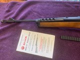 RUGER MINI-14 RANCH RIFLE, SN- 187x, WITH FOLDING STOCK AND SCOPE RAIL, ONE MAG., HIGH COND. - 5 of 5