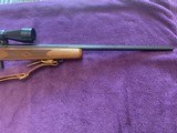 MARLIN 882, 22 MAGNUM, JM MARKED, MICRO GROOVE BARREL, MONTE CARLO, CHECKERED WALNUT STOCK, 3X9 SWIFT SCOPE & LEATHER SLING - 5 of 5