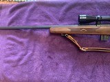 MARLIN 882, 22 MAGNUM, JM MARKED, MICRO GROOVE BARREL, MONTE CARLO, CHECKERED WALNUT STOCK, 3X9 SWIFT SCOPE & LEATHER SLING - 4 of 5