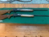 REMINGTON 1100, MATCHED PAIR, SKEET SET, WITH WEIGHTS, 410 & 28 GA., MFG. 1969, 99% COND.