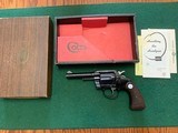 COLT COBRA 38 SPC., 4” BLUE, SN. 225759, LIKE NEW IN THE BOX WITH PAPERS - 1 of 4