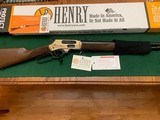 HENRY SIDE GATE 45-70, HO24, BRASS RECEIVER, ROUND BARREL, NEW IN THE BOX WITH HANG TAG - 1 of 5