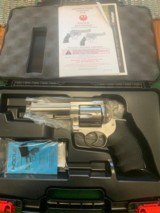 RUGER REDHAWK, 44 MAG., 4.2” BARREL, STAINLESS, NEW IN THE BOX WITH OWNERS MANUAL, ETC. - 1 of 5