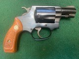 SMITH & WESSON 36 NO DASH, 38 SPC., 2” BLUE, ROUND BUTT, 99% COND. IN THE BOX - 3 of 5