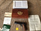COLT ACE, 22 LR., SERIES 70, 5” BLUE, NEW UNFIRED IN THE BOX WITH OWNERS MANUAL, HANG TAG, COLT LETTER, ETC.